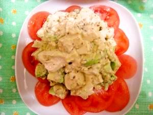 簡単☆豆腐とアボカドのサラダ