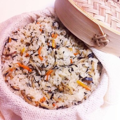 蒸籠で五目おこわ レシピ 作り方 By ルンルン 楽天レシピ