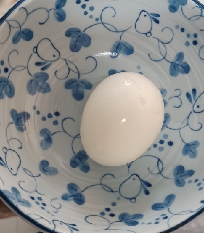 少ないお湯で！つるりん節約ゆで卵