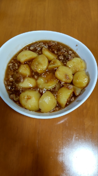 じゃがいもの鶏そぼろあん煮