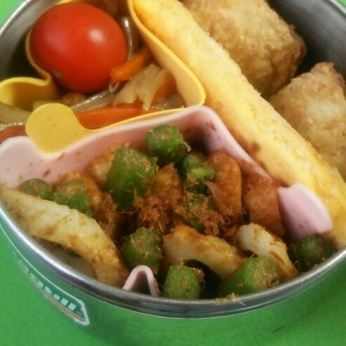 お弁当に☆アスパラおかか!