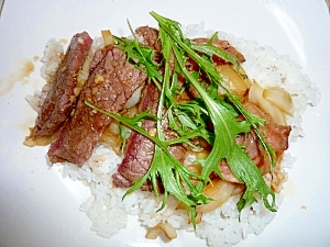 ちょっと豪華な洋風ステーキ丼☆