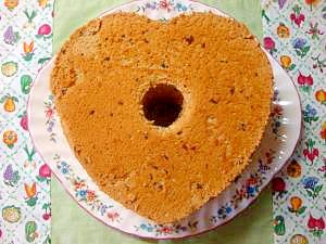 あんこのハート型シフォンケーキ レシピ 作り方 By Shimo9756 楽天レシピ