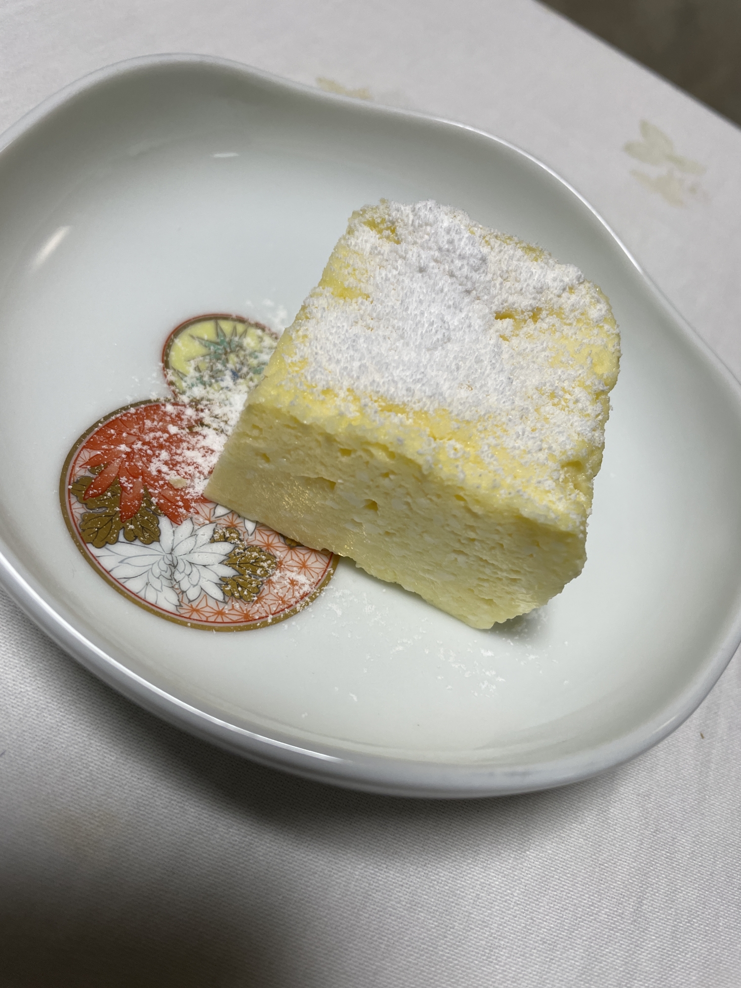 レンジでスフレチーズケーキ風