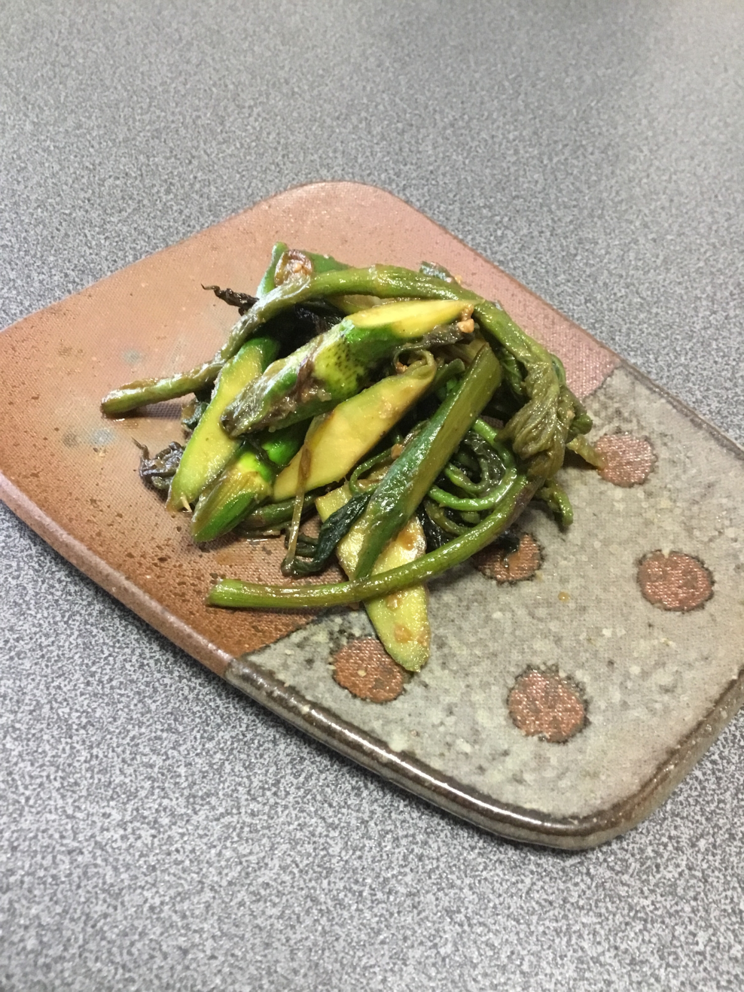 うどの甘味噌炒め