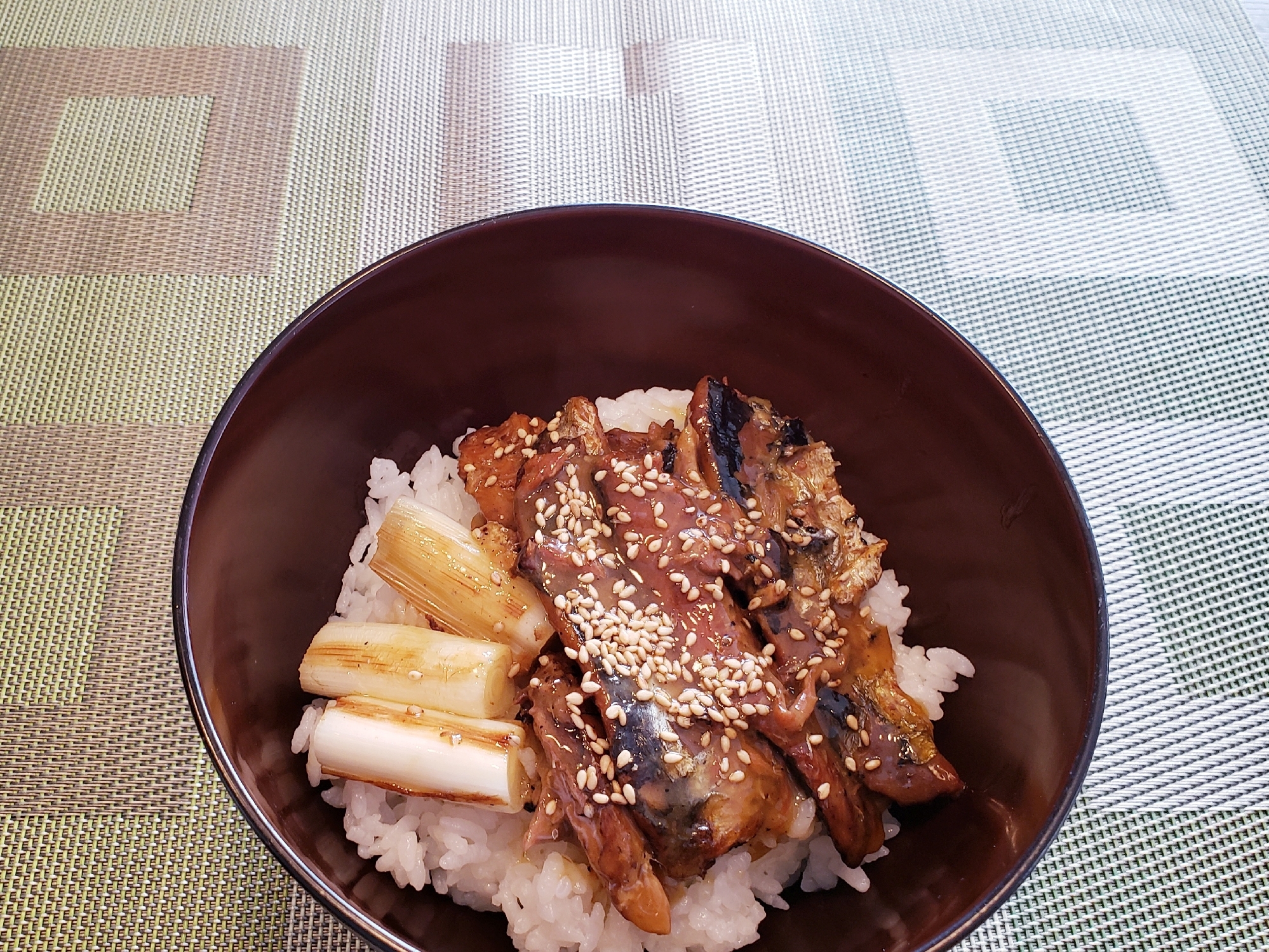 いわしの缶詰で！簡単！蒲焼き丼