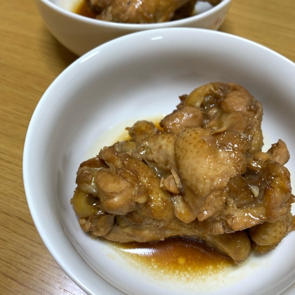 圧力鍋でやわらか～鳥手羽元のさっぱり煮