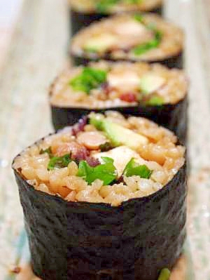 しょうが味噌玄米のり巻き