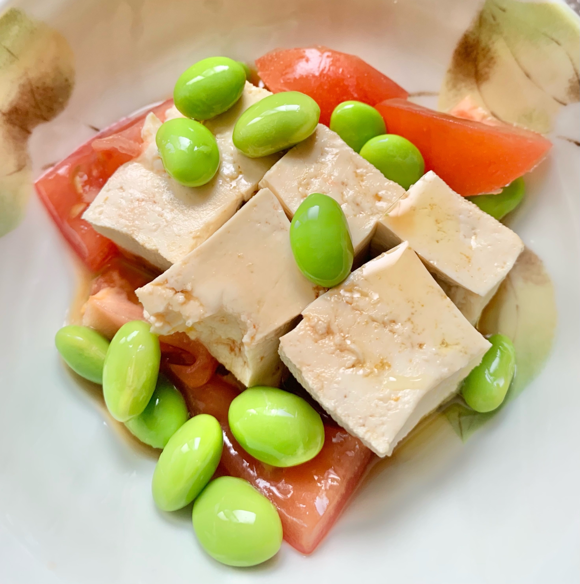 豆腐と枝豆とトマトのサラダ☆