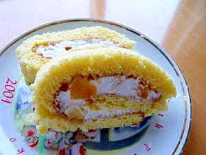 意外と簡単　4ステップで完成　ロールケーキ