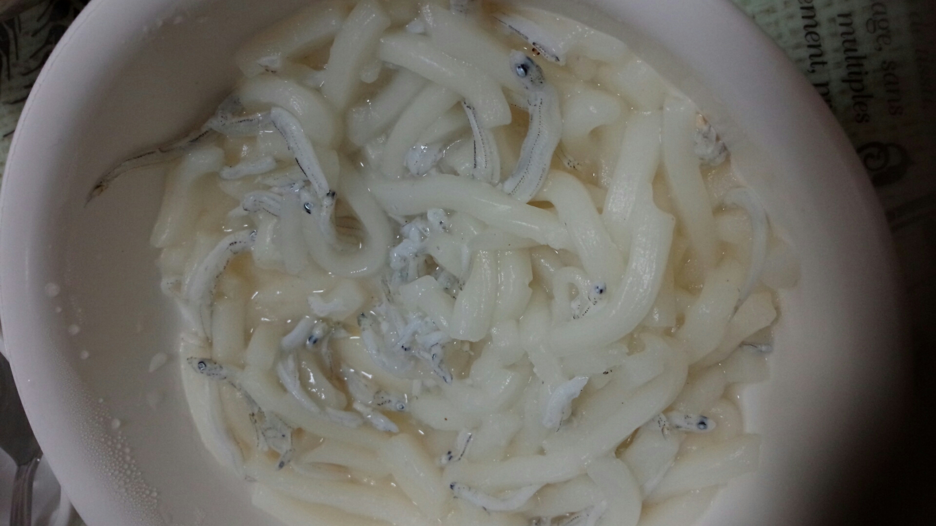 【離乳食後期】梅しらすうどん