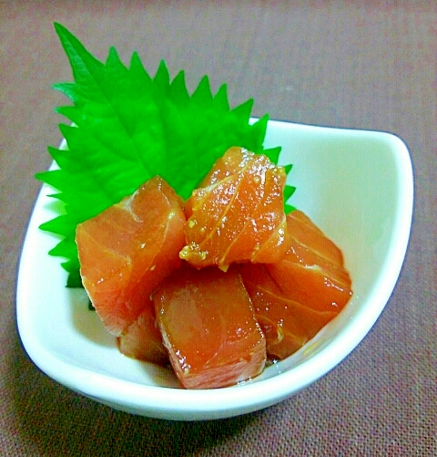 マグロぶつ切りでおつまみ 漬け鮪 レシピ 作り方 By あ ち0024 楽天レシピ