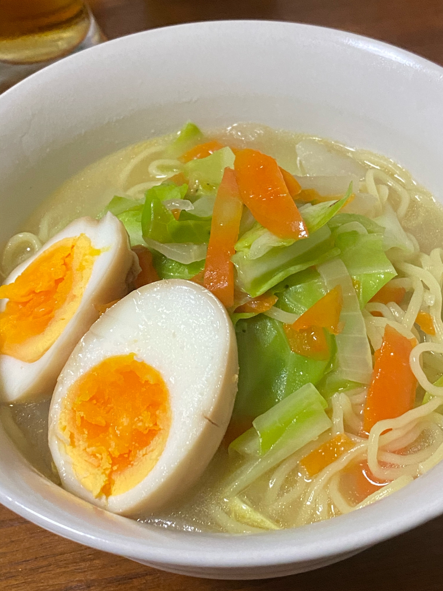 簡単スープで⭐お野菜たっぷり煮込みラーメン♪