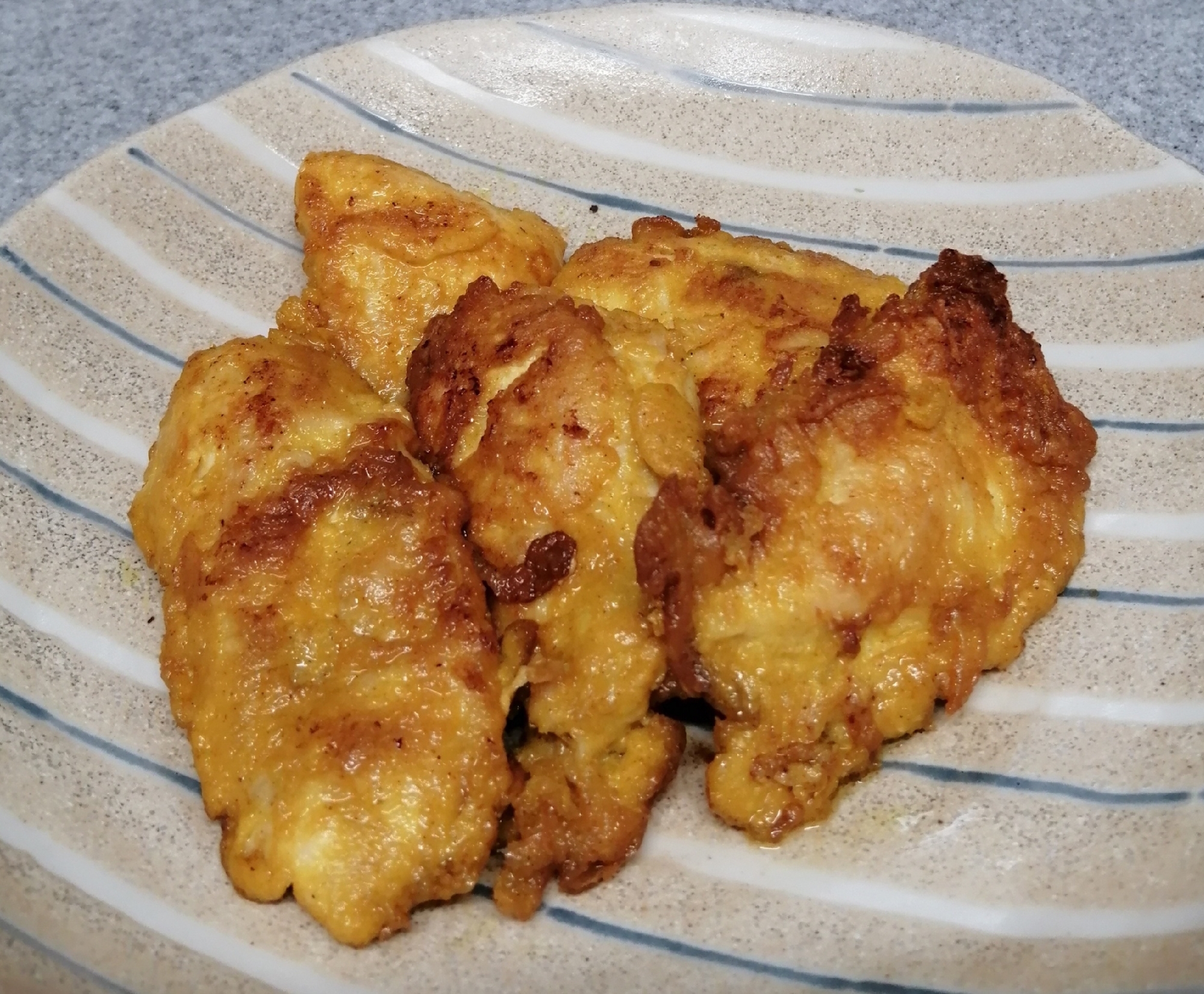 鶏むね肉のカレーチーズピカタ