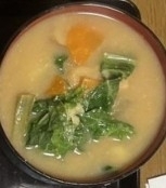 酒粕入りの味噌汁