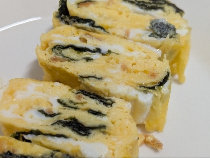海苔とあみえびの玉子焼き