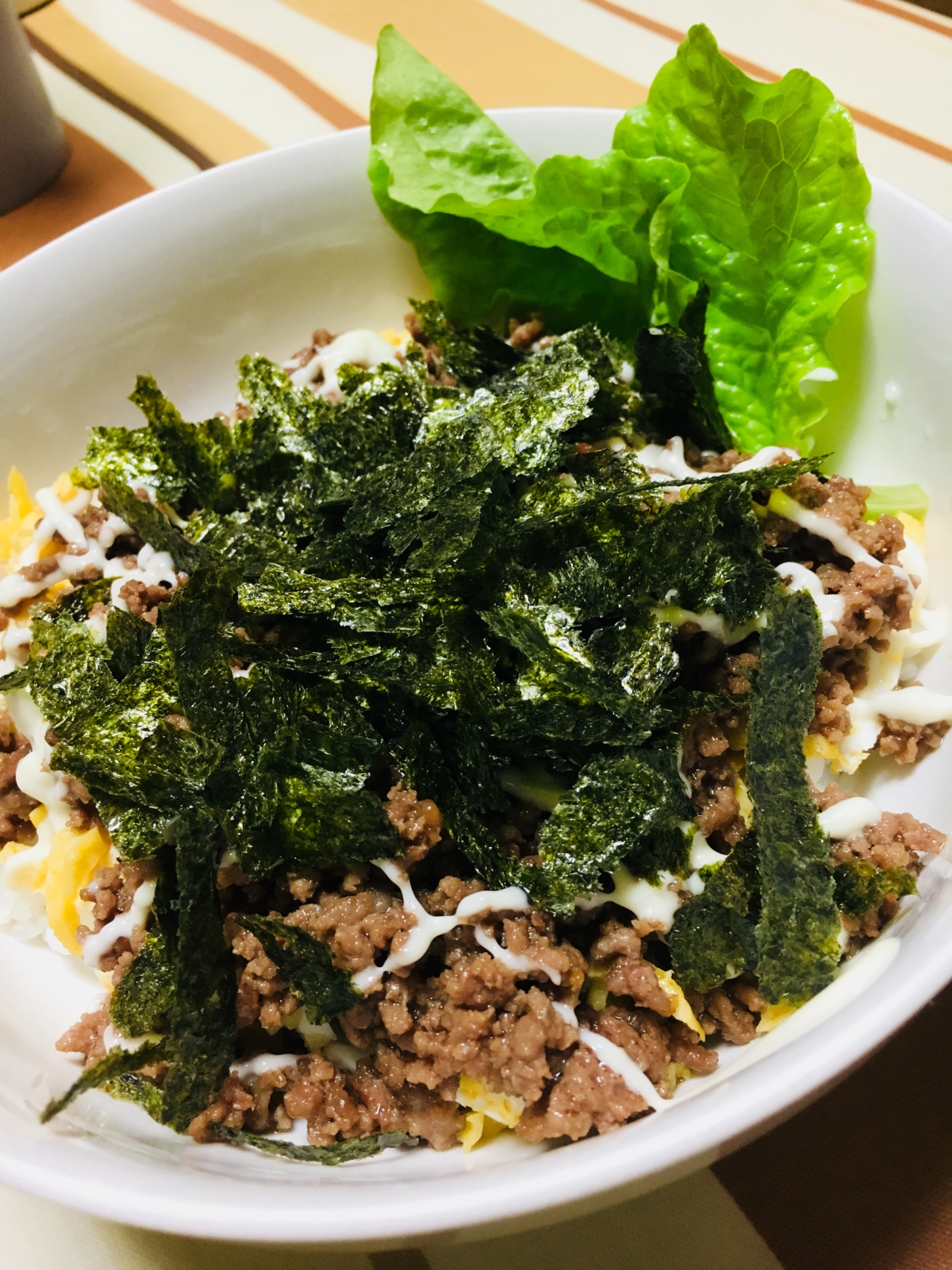 簡単♪マヨネーズそぼろ丼