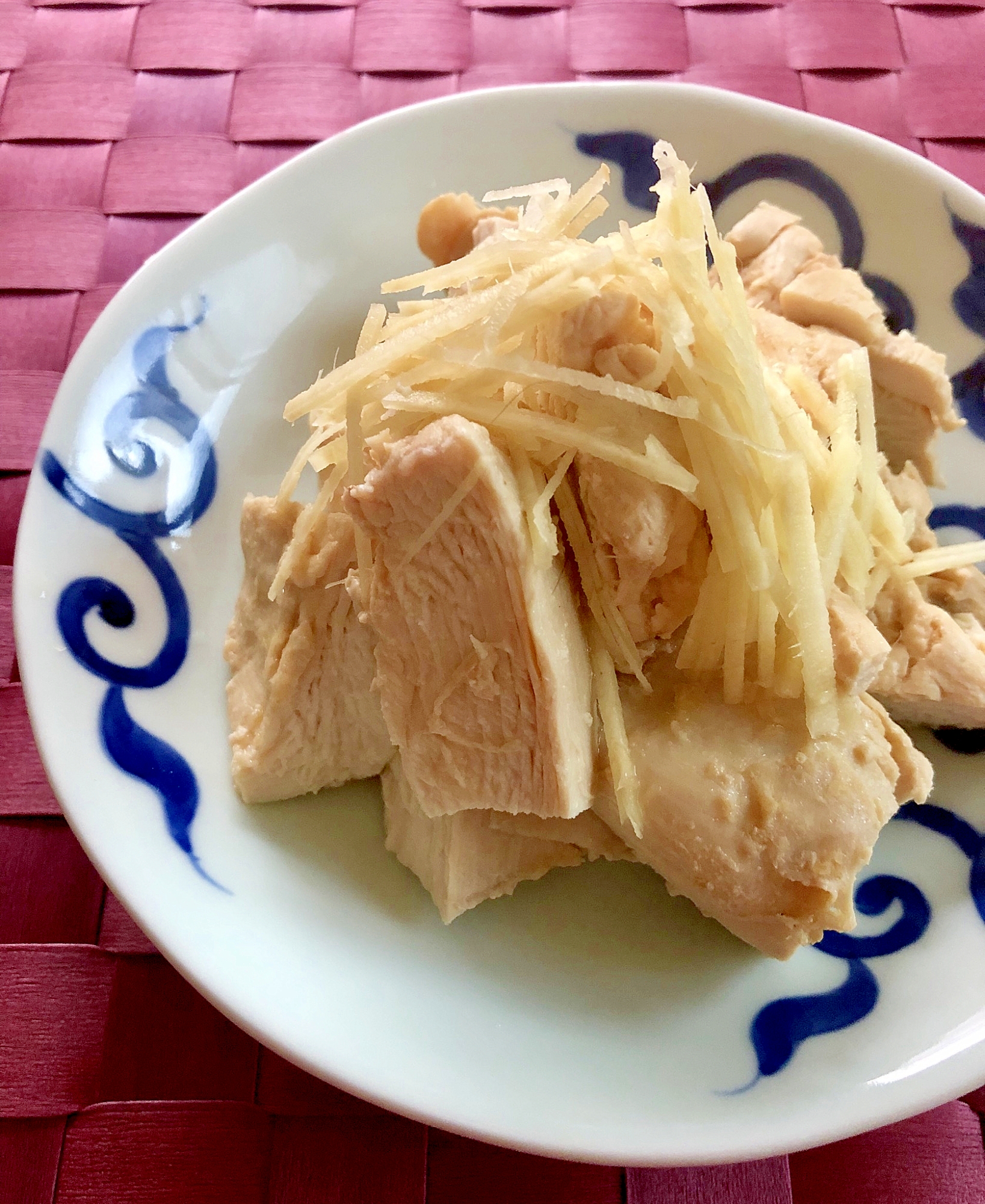 レンジで簡単 鶏むね肉のポン酢生姜蒸し レシピ 作り方 By はぁぽじ 楽天レシピ