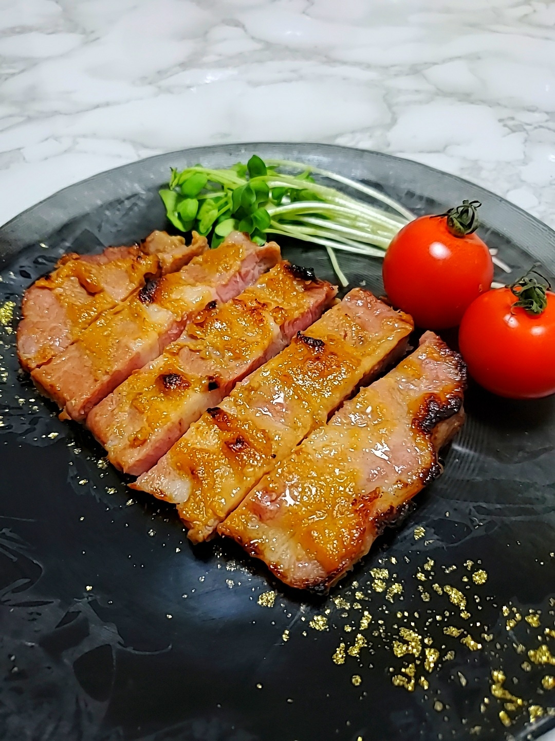 豚ロースの味噌柚子胡椒焼き