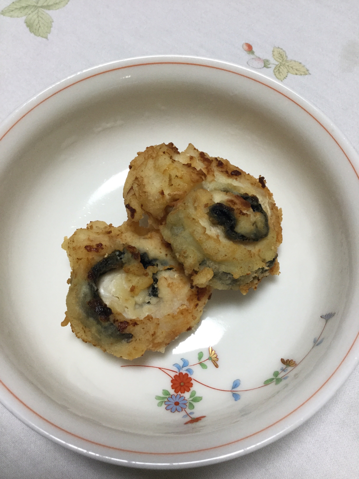 鶏胸肉の海苔巻き天ぷら