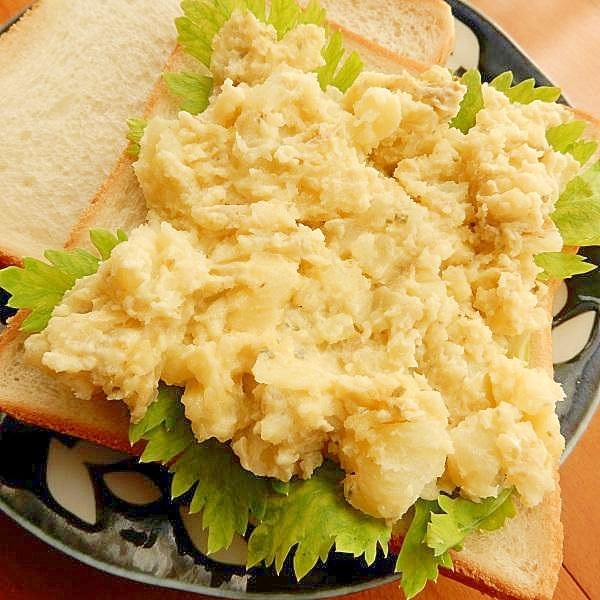 ふかしたジャガ芋で５分❤マヨとマスタード味のサンド