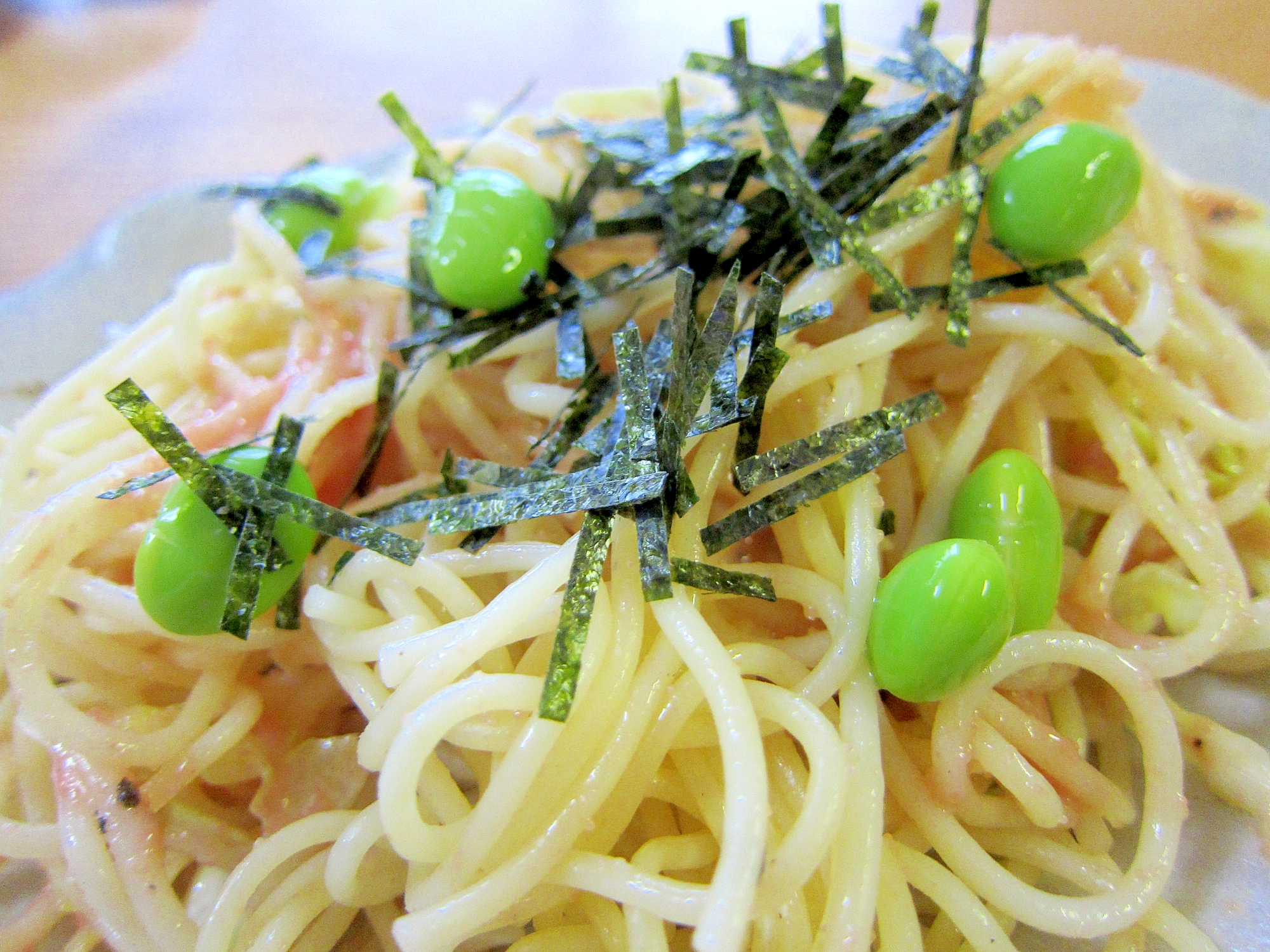 枝豆とたらこのパスタ