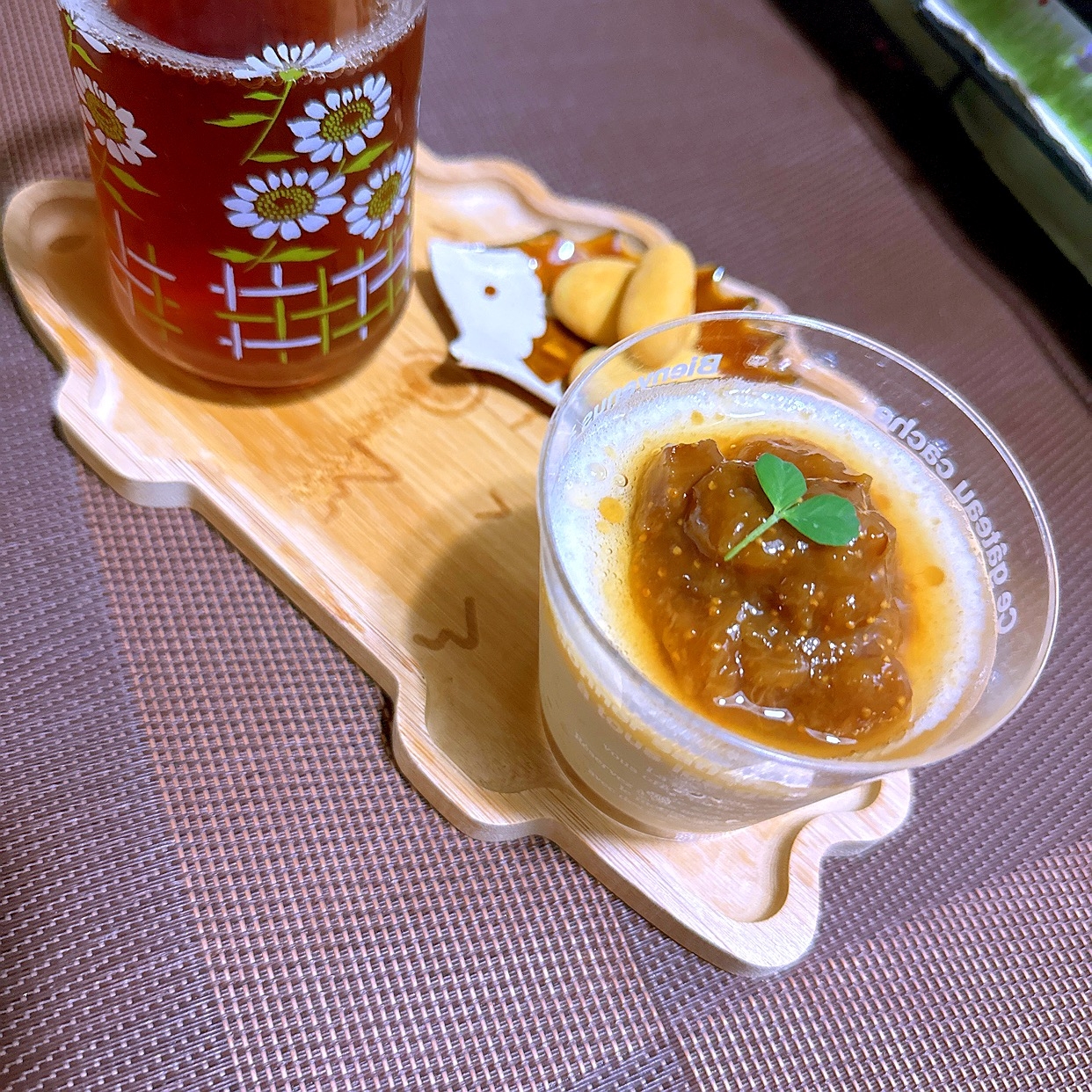 オトナの無花果紅茶ソースde豆乳ブラマンジェ