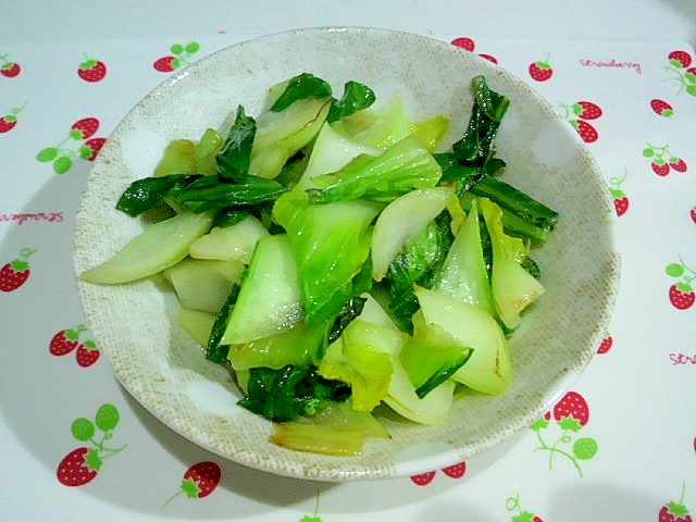 シンプル　チンゲン菜炒め
