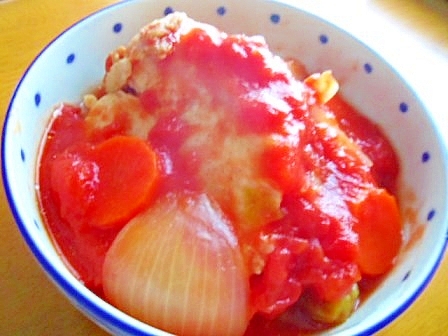 鶏胸肉とたっぷり野菜のトマト煮
