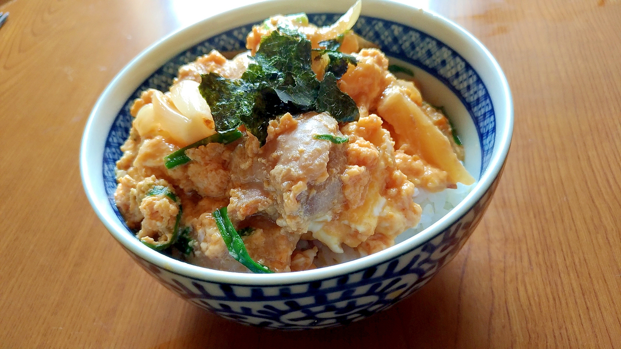 栄養満点☆にら入り親子丼