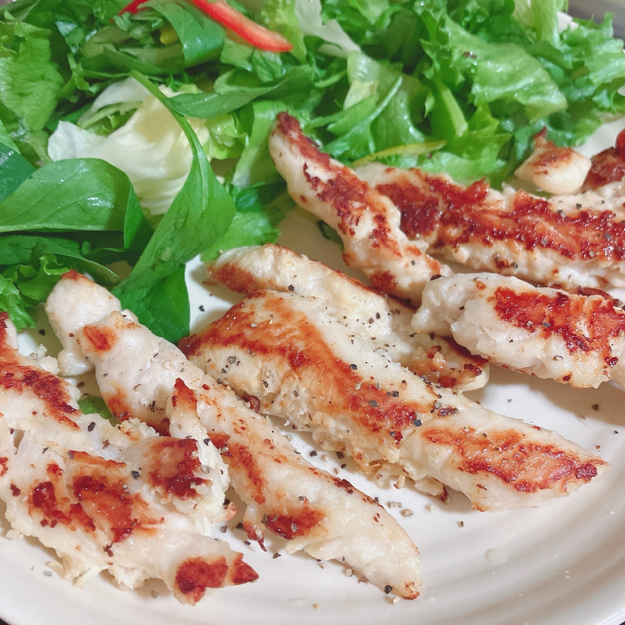 ◎ささみのレモンペッパーチキン