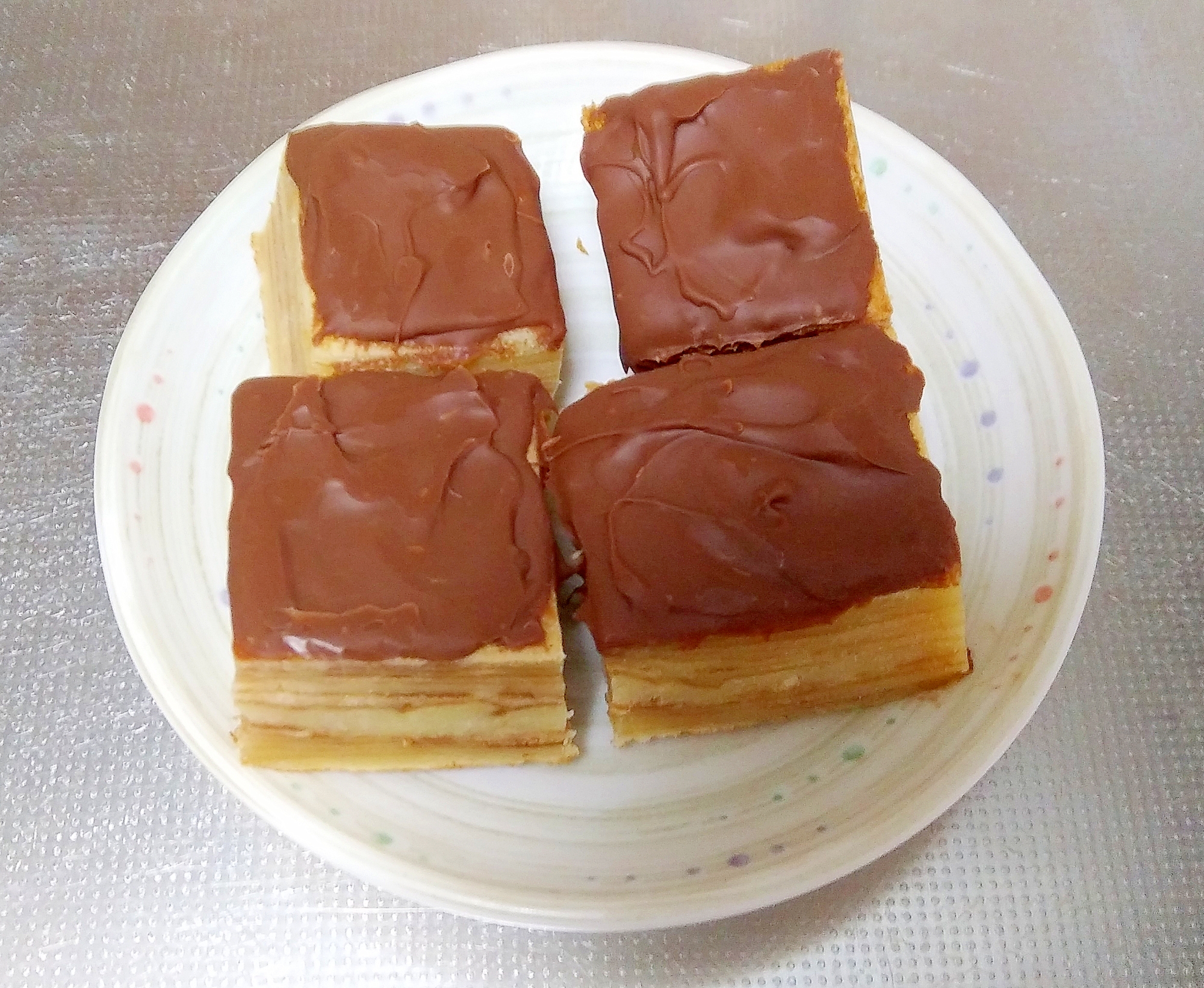 フライパンで作るチョコバームクーヘン