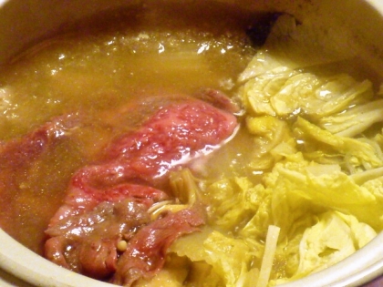 YUMMOさん、こんばんは(*･∀･*)みぞれ鍋にすると牛肉がさらに美味しくなりますね♪ごちそう様でしたヾ(o･∀･o)ﾉﾞ