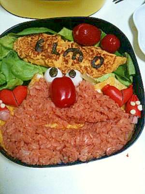 手抜きキャラ弁 オム エルモ レシピ 作り方 By れいく1681 楽天レシピ 手抜きキャラ弁 オム エルモ レシピ 作り方 By れいく1681 楽天レシピ