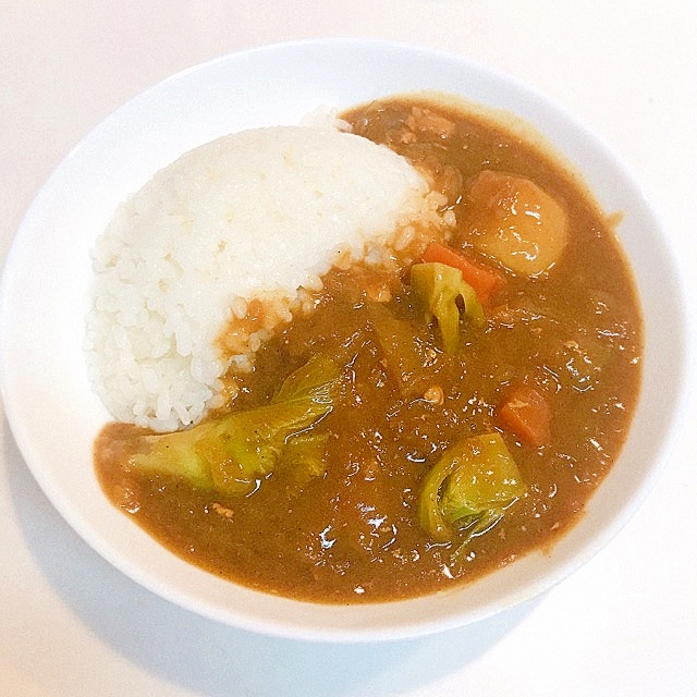 子持ち高菜とチキンで☆すりおろしりんご＆蜂蜜カレー