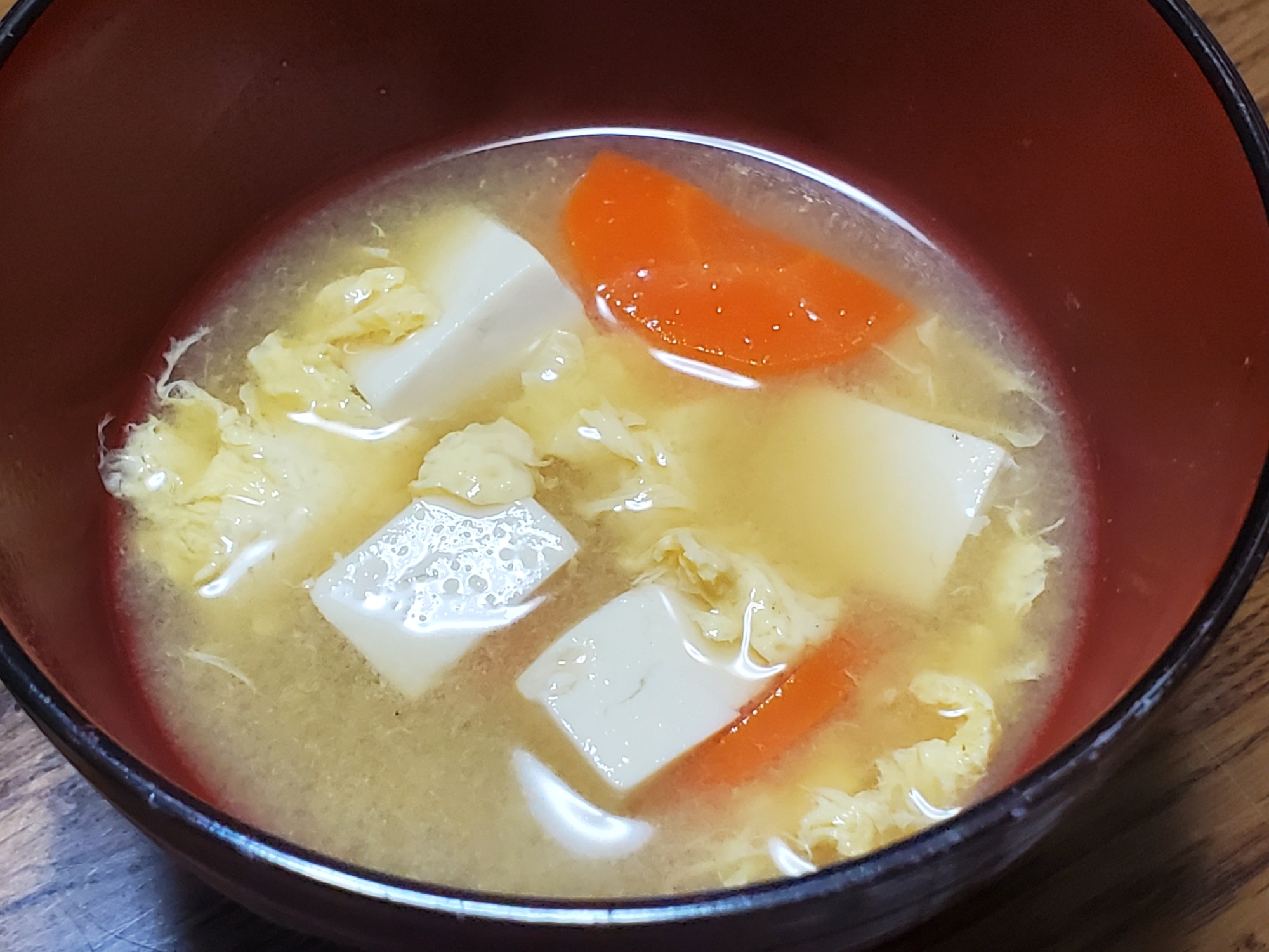 味噌入り卵スープ