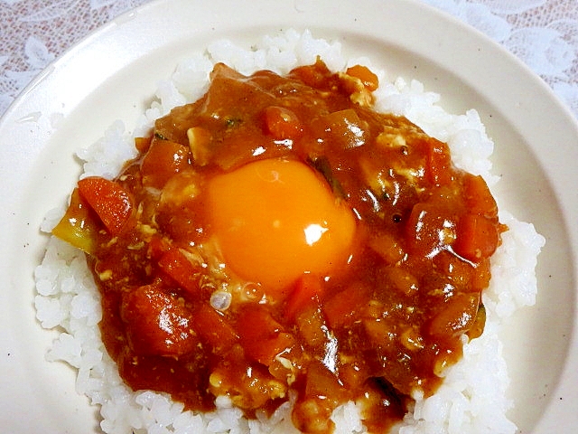 カレーのリメイク★卵カレー