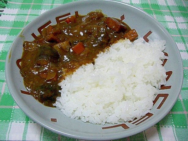 スパムと茄子のカレー