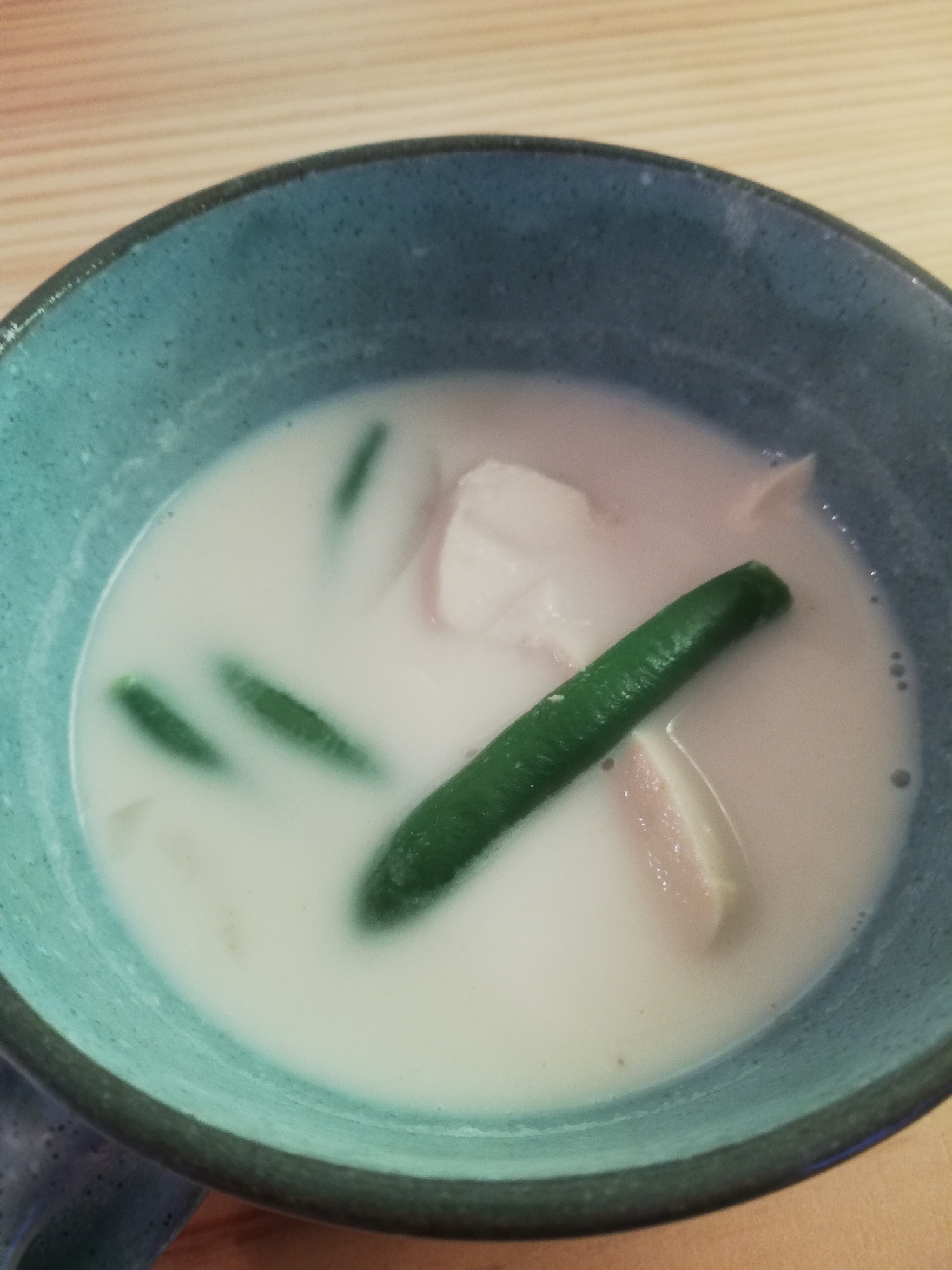 豆腐といんげんの和風ミルクスープ