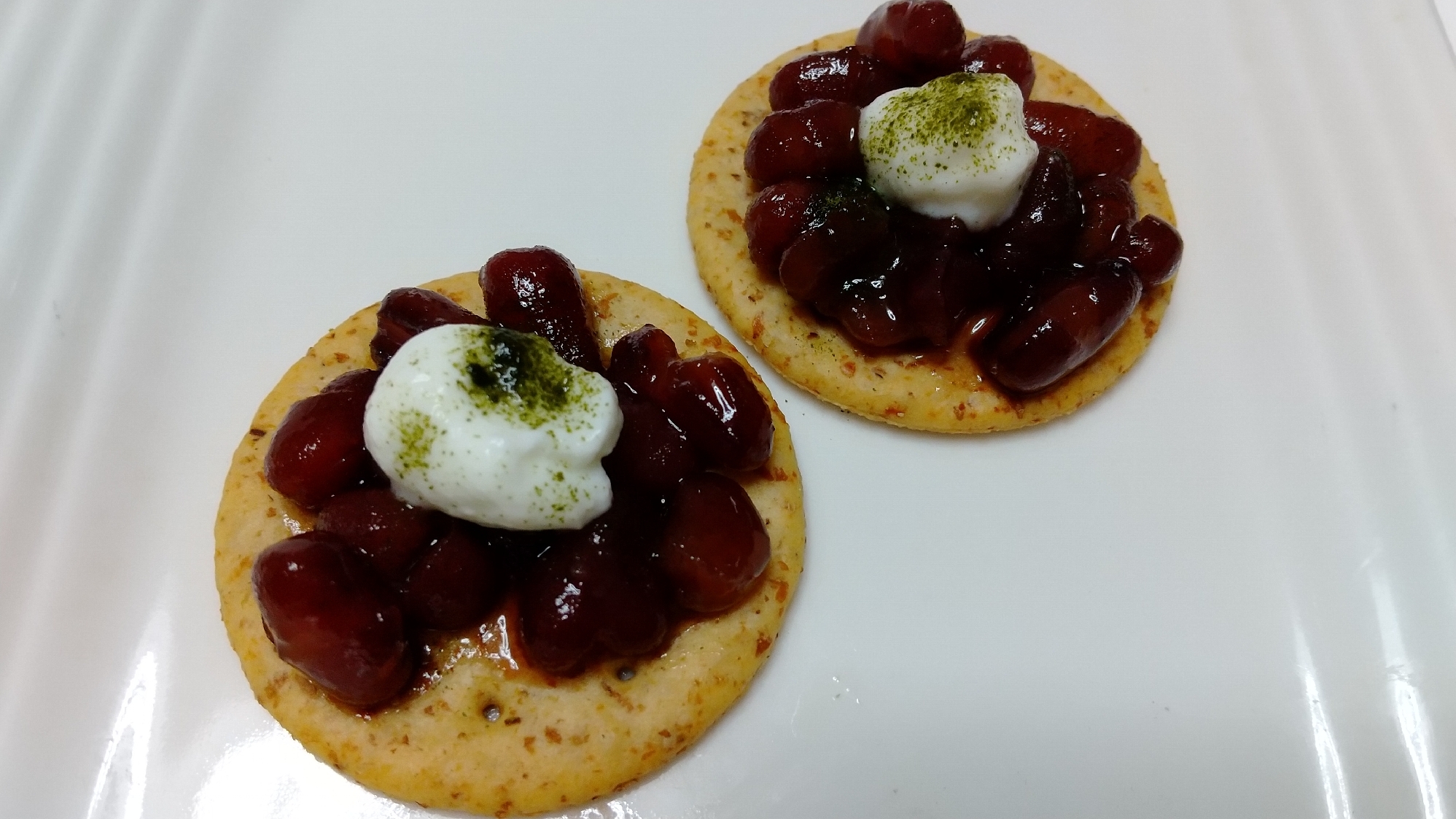 あんこ 抹茶でクリスマスカナッペ レシピ 作り方 By Yuki2244 楽天レシピ あんこ 抹茶でクリスマスカナッペ レシピ 作り方 By Yuki2244 楽天レシピ