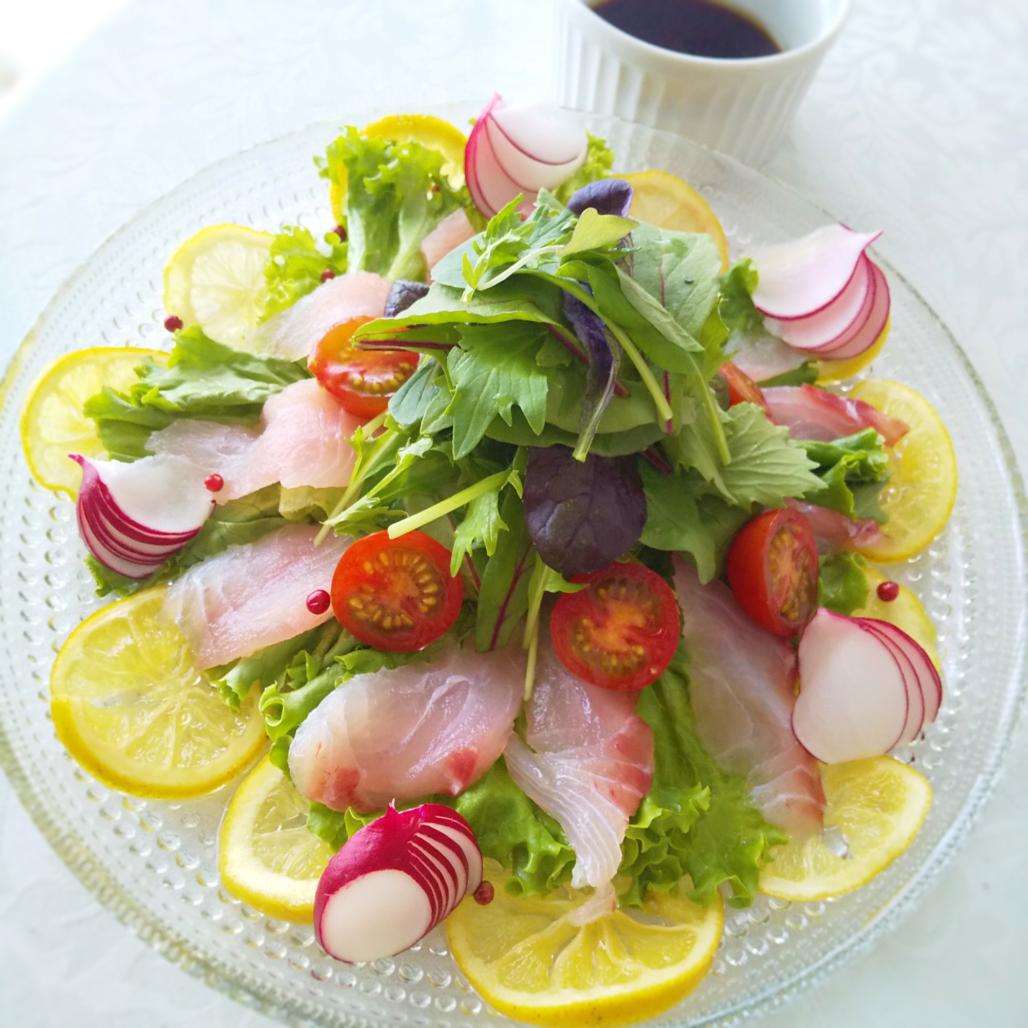 鯛のカルパッチョサラダ