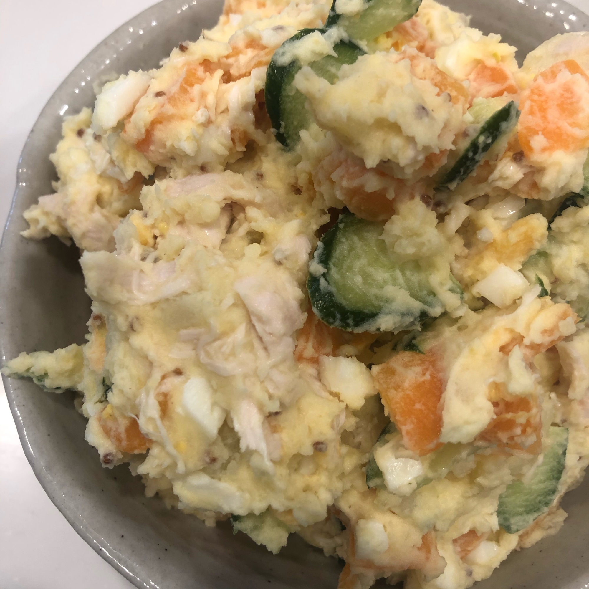 食材のビタミンを逃さない ポテトサラダ