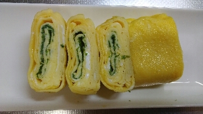 朝食やお弁当に☆あおさ粉の卵焼き