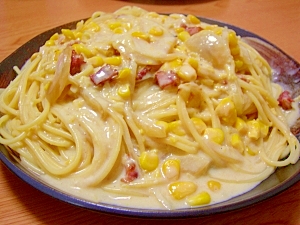 とろ り コーンクリームパスタ レシピ 作り方 By さだもっち7266 楽天レシピ