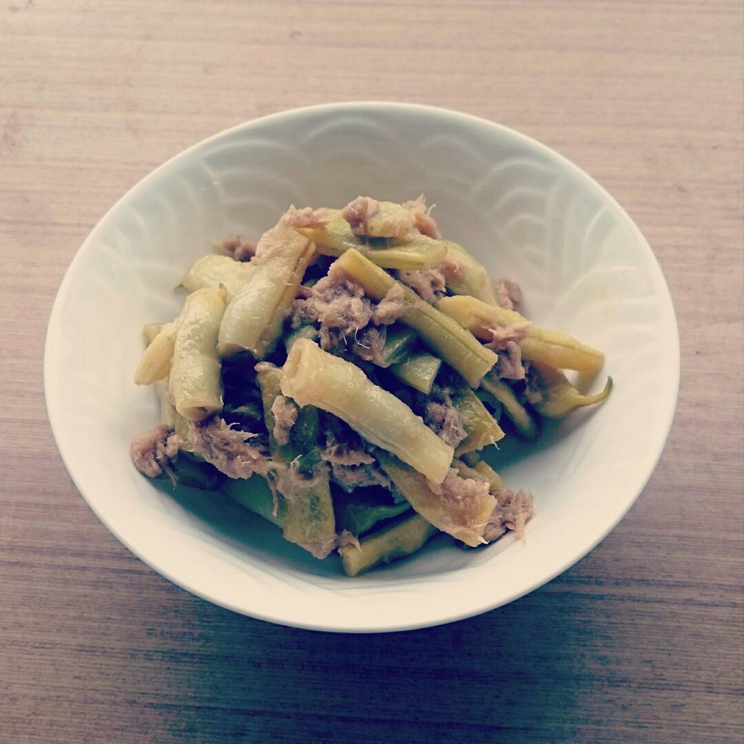 白いんげんとツナの煮物