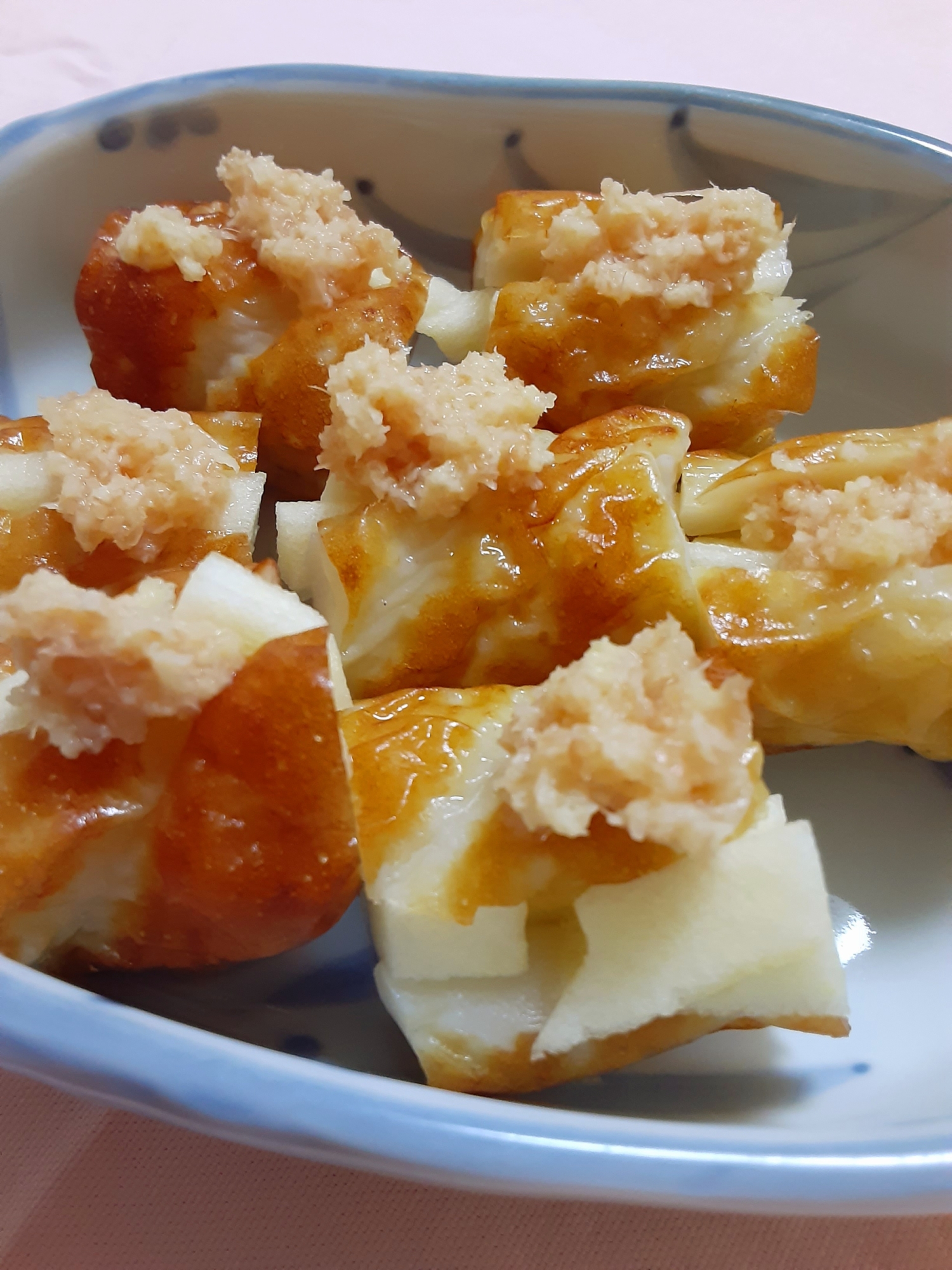 ■竹輪りんご■おろし生姜添え■火を使わないレシピ■