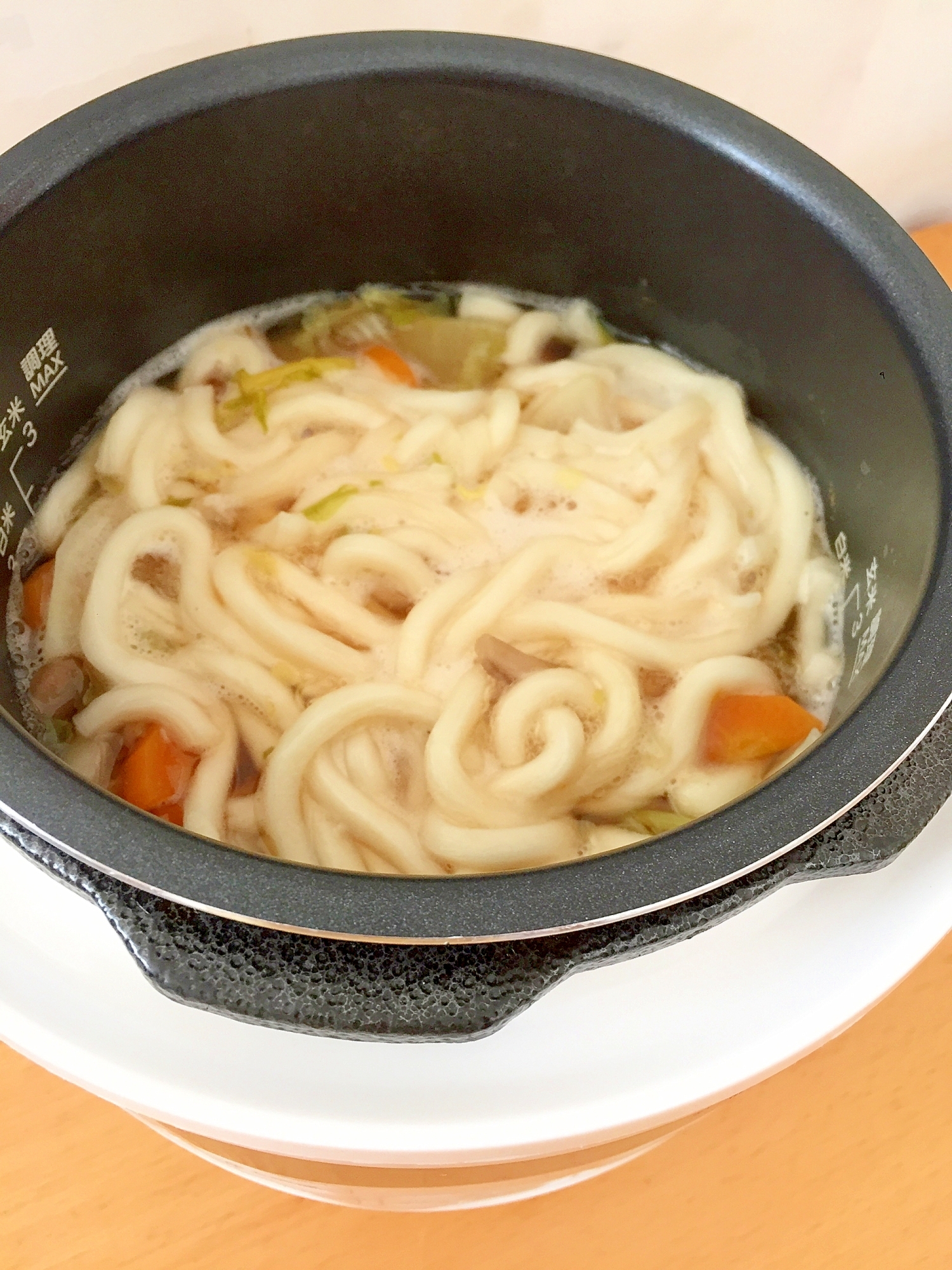 シロカ電気圧力鍋 野菜たっぷり煮込みうどん