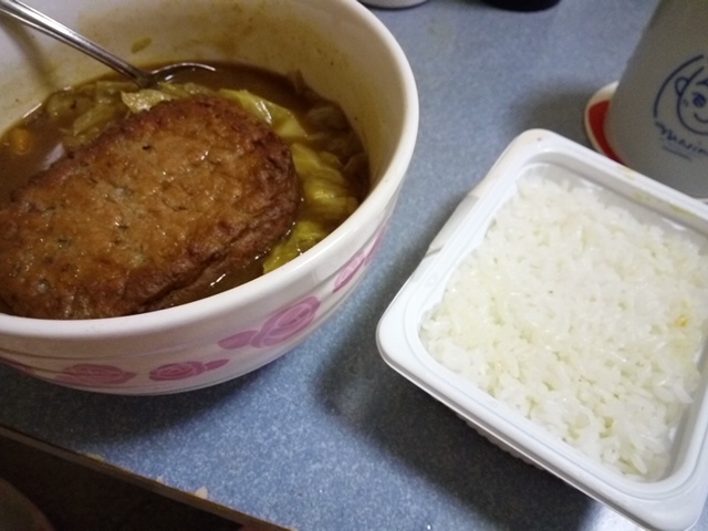 レンジでかんたん！ハンバーグカレー