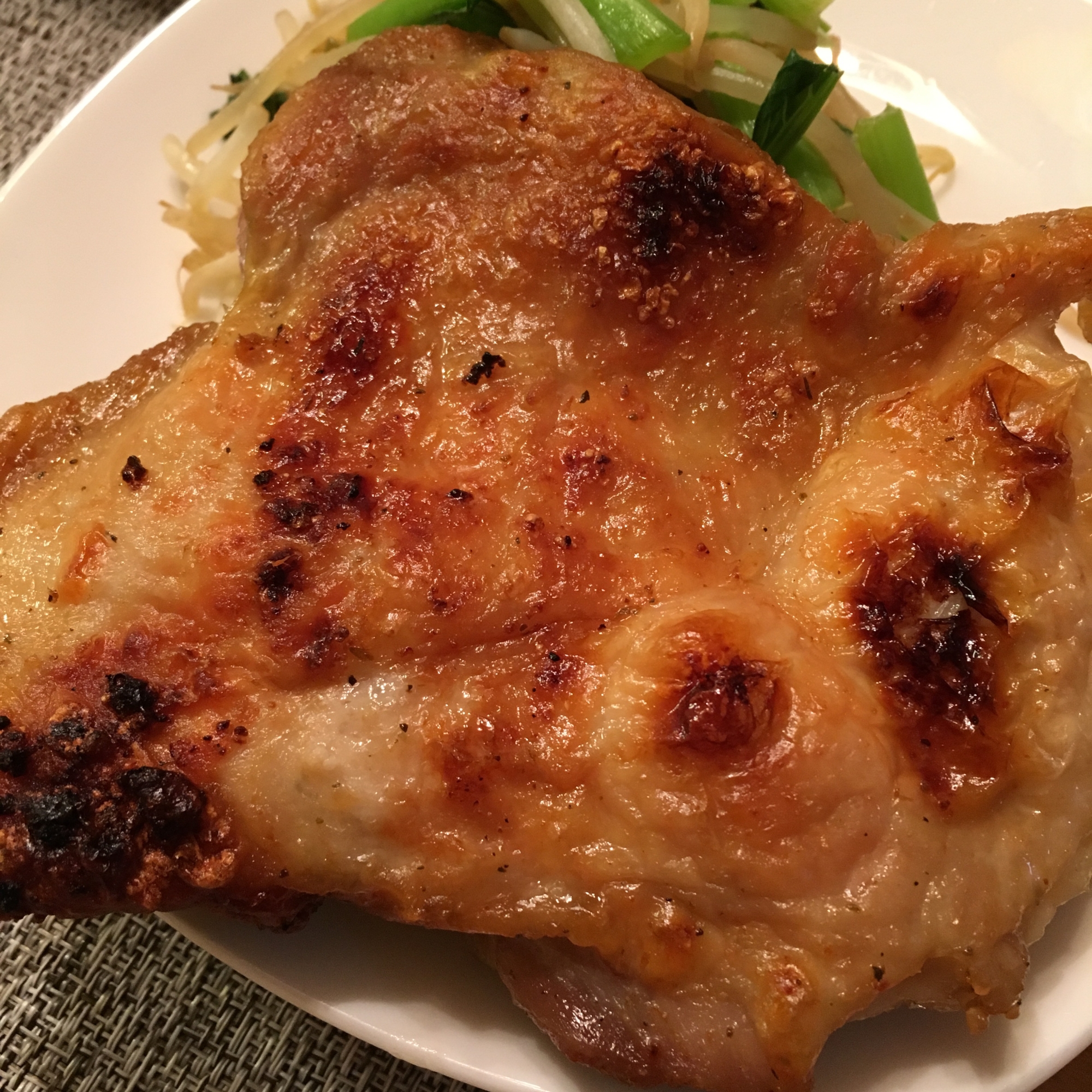 魚焼きグリルで☆チキンステーキ