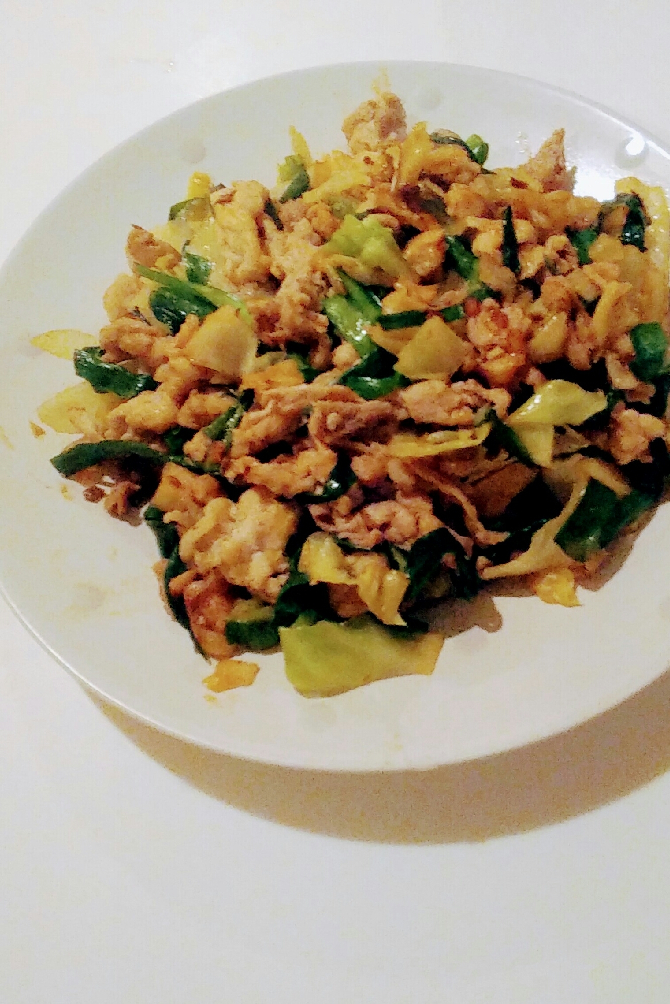 余ったラーメンスープで☆肉野菜炒め